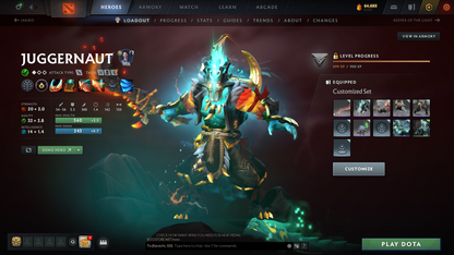Archon IV | MMR: 2784 - Behavior: 11730 | Arcanas: Juggernaut, Zeus & CM | Many Immortals and Rare Sets | 4,700+ Hours | Mainpool | Complete Access