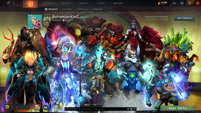 Archon IV | MMR: 2784 - Behavior: 11730 | Arcanas: Juggernaut, Zeus & CM | Many Immortals and Rare Sets | 4,700+ Hours | Mainpool | Complete Access