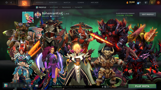 Legend I | MMR: 3119 - Behavior Score: 9356 | Anti Mage Persona | Latest Quartero's Curios Sets | Many Items | Fast Queue | Full Access