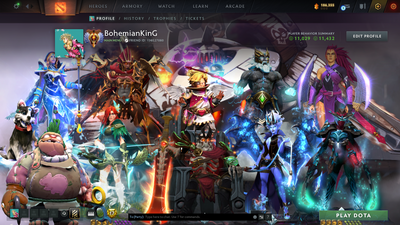 Immortal Leaderboard | MMR: 9186 - Behavior: 11432 | Battlepass: TI10 | 7 Arcanas - Wraith King, Windranger, Queen of Pain (Style 2 Unlocked), PA, Zeus, CM & Legion | 5 Personas | Tons of Cache Sets | 7800+ Matches Played | Complete Access