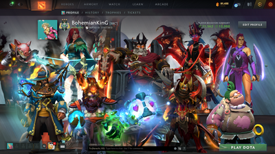 Archon III | MMR: 2600 - Behavior: 12000 | BATTLEPASS: TI7, TI8 & TI10 | 6 Arcanas - Wraith King, Windranger, Queen of Pain, IO, Techies & LC | Lion's Green Hand | Kunkka's Shark Immortal | 3 Personas | 4 Terrains | Cache Sets | 7400+ Matches