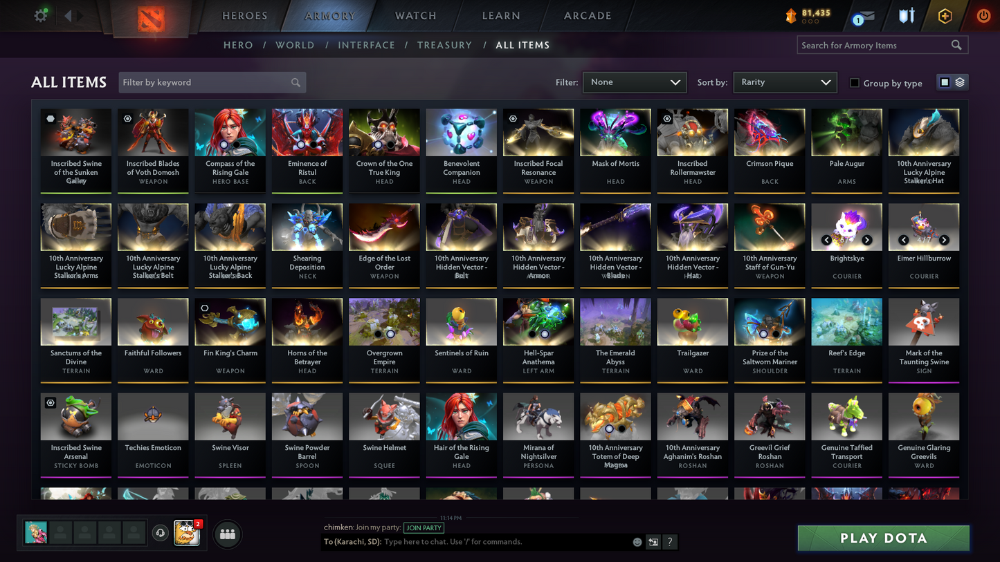 Archon III | MMR: 2600 - Behavior: 12000 | BATTLEPASS: TI7, TI8 & TI10 | 6 Arcanas - Wraith King, Windranger, Queen of Pain, IO, Techies & LC | Lion's Green Hand | Kunkka's Shark Immortal | 3 Personas | 4 Terrains | Cache Sets | 7400+ Matches