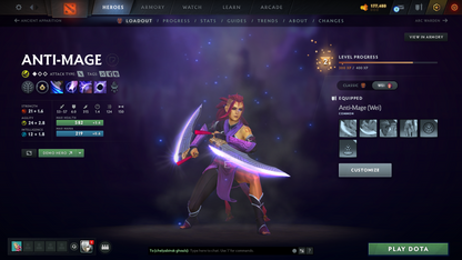 Archon III | MMR: 2759 - Behavior Score: 10586 | Mainpool | 1100+ Hours Played | Anti Mage Persona | Free Dota Plus Membership | Quartero's Curios Sets | Fast Queue | Full Access