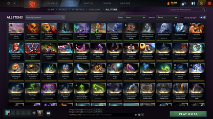 BATTLEPASS: TI8, TI9, TI10, TI11, NEMESTICE, AGHANIM - SEE DESCRIPTION! - DROW, ES, WK, QOP, WR, SPECTRE ARCANAS + LION'S GREEN HAND, AXE & TINY PRESTIGE | CACHES WORTH $1000+ | ALL PERSONAS | TERRAINS | SPECIAL COLLECTOR'S ACCOUNT