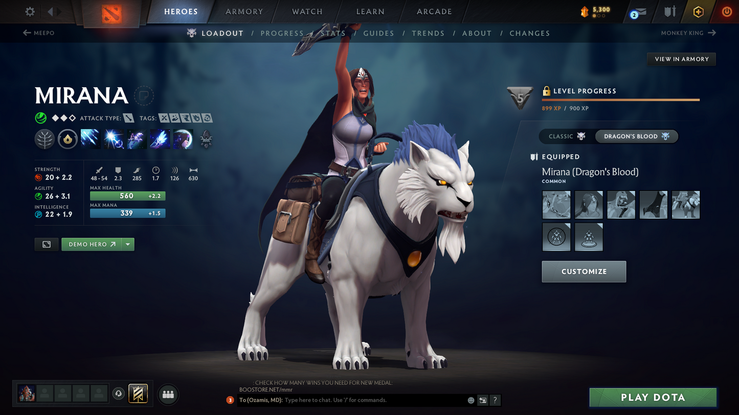 Divine IV | MMR: 5169 | Behavior: 11033 | 3 Arcanas: SF, PA & Pudge | 2 Personas: AM & Mirana | 10th Anniversary Items | Mainpool | High Trophy Level | 2017 Account