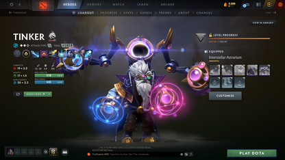 Divine IV | MMR: 5169 | Behavior: 11033 | 3 Arcanas: SF, PA & Pudge | 2 Personas: AM & Mirana | 10th Anniversary Items | Mainpool | High Trophy Level | 2017 Account