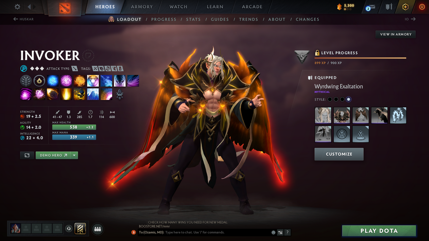 Divine IV | MMR: 5169 | Behavior: 11033 | 3 Arcanas: SF, PA & Pudge | 2 Personas: AM & Mirana | 10th Anniversary Items | Mainpool | High Trophy Level | 2017 Account