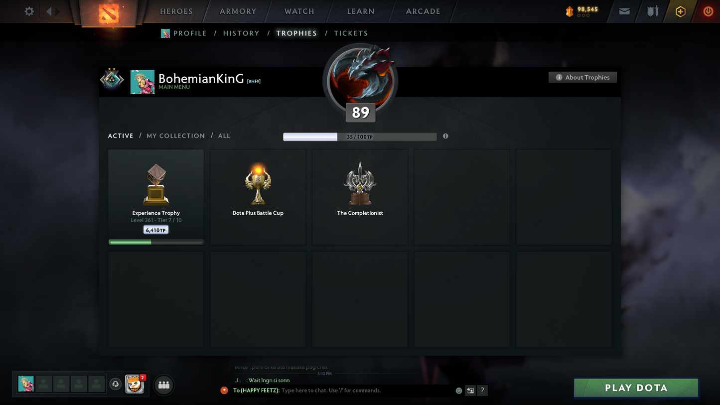 Crusader II | MMR: 1672 | Battlepass: TI10 | 4 Arcanas - Wraith King (Style 2), Windranger, Queen of Pain (Style 2 Unlocked) & Jugg | AM, Pudge Personas | Many Cache Sets | 2015 Account | 4,052 Matches Played | Complete Access