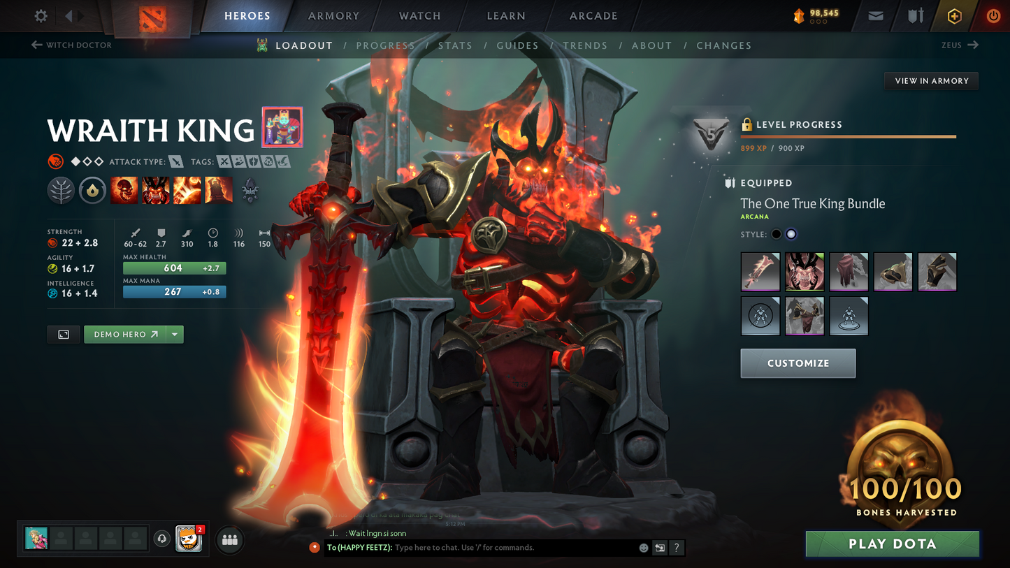 Crusader II | MMR: 1672 | Battlepass: TI10 | 4 Arcanas - Wraith King (Style 2), Windranger, Queen of Pain (Style 2 Unlocked) & Jugg | AM, Pudge Personas | Many Cache Sets | 2015 Account | 4,052 Matches Played | Complete Access
