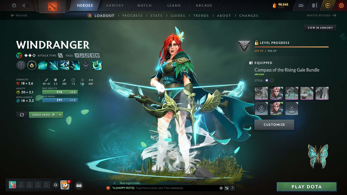 Crusader II | MMR: 1672 | Battlepass: TI10 | 4 Arcanas - Wraith King (Style 2), Windranger, Queen of Pain (Style 2 Unlocked) & Jugg | AM, Pudge Personas | Many Cache Sets | 2015 Account | 4,052 Matches Played | Complete Access