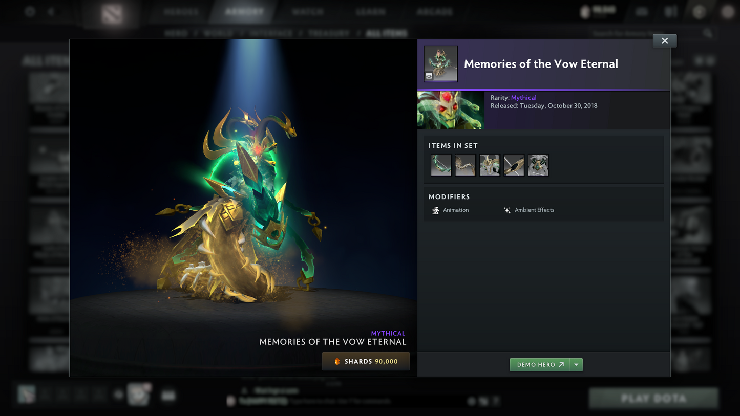 Crusader II | MMR: 1672 | Battlepass: TI10 | 4 Arcanas - Wraith King (Style 2), Windranger, Queen of Pain (Style 2 Unlocked) & Jugg | AM, Pudge Personas | Many Cache Sets | 2015 Account | 4,052 Matches Played | Complete Access