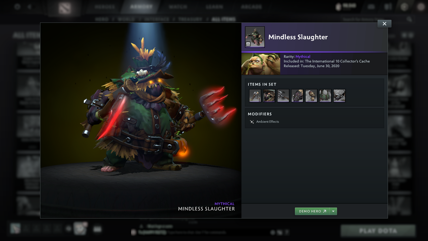 Crusader II | MMR: 1672 | Battlepass: TI10 | 4 Arcanas - Wraith King (Style 2), Windranger, Queen of Pain (Style 2 Unlocked) & Jugg | AM, Pudge Personas | Many Cache Sets | 2015 Account | 4,052 Matches Played | Complete Access