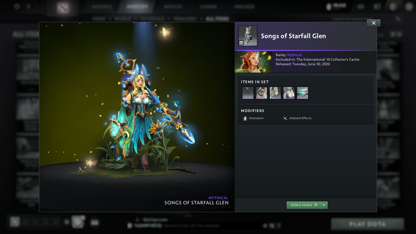 Crusader II | MMR: 1672 | Battlepass: TI10 | 4 Arcanas - Wraith King (Style 2), Windranger, Queen of Pain (Style 2 Unlocked) & Jugg | AM, Pudge Personas | Many Cache Sets | 2015 Account | 4,052 Matches Played | Complete Access