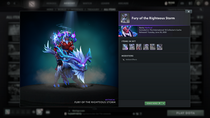 Crusader II | MMR: 1672 | Battlepass: TI10 | 4 Arcanas - Wraith King (Style 2), Windranger, Queen of Pain (Style 2 Unlocked) & Jugg | AM, Pudge Personas | Many Cache Sets | 2015 Account | 4,052 Matches Played | Complete Access
