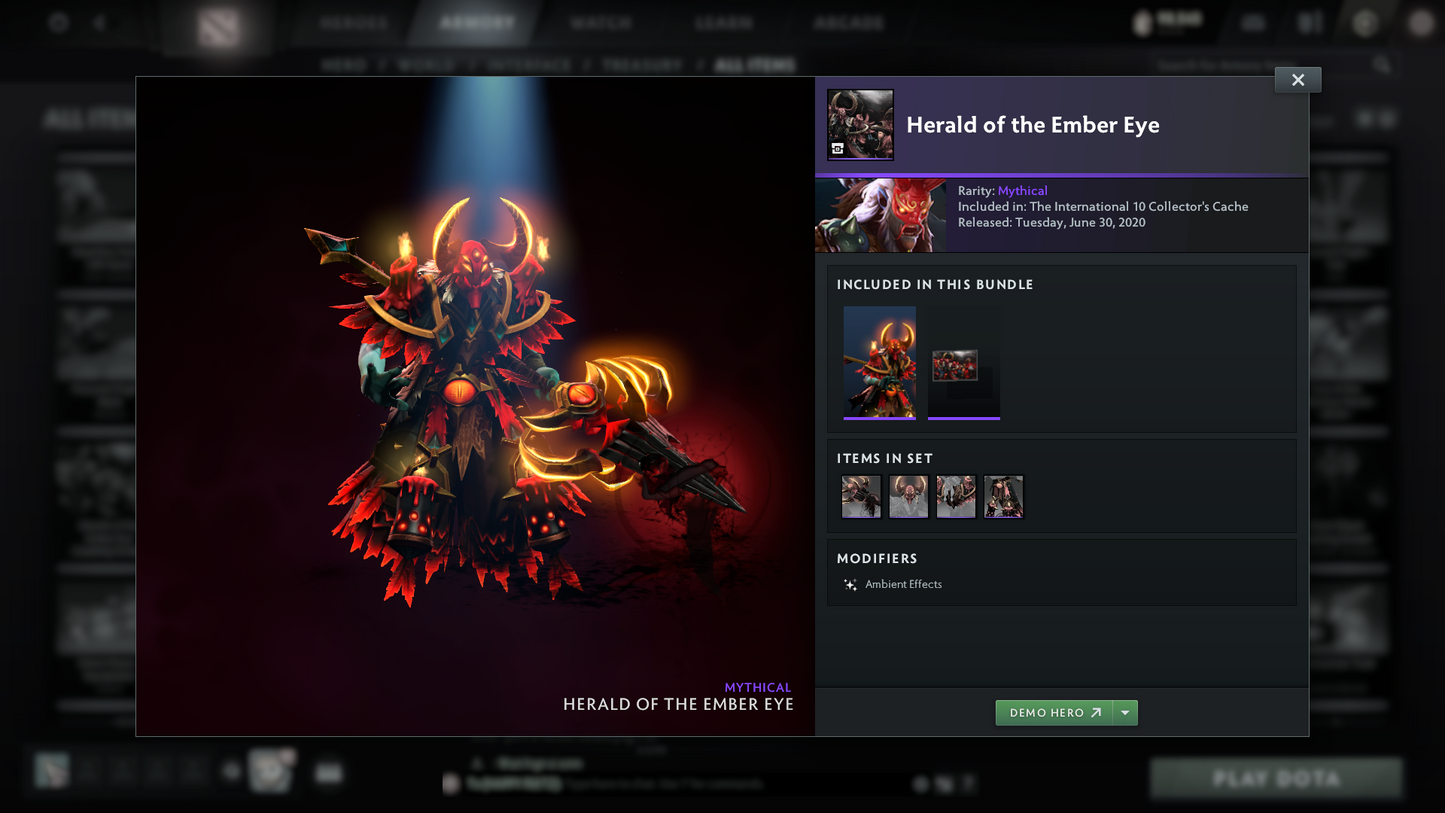 Crusader II | MMR: 1672 | Battlepass: TI10 | 4 Arcanas - Wraith King (Style 2), Windranger, Queen of Pain (Style 2 Unlocked) & Jugg | AM, Pudge Personas | Many Cache Sets | 2015 Account | 4,052 Matches Played | Complete Access