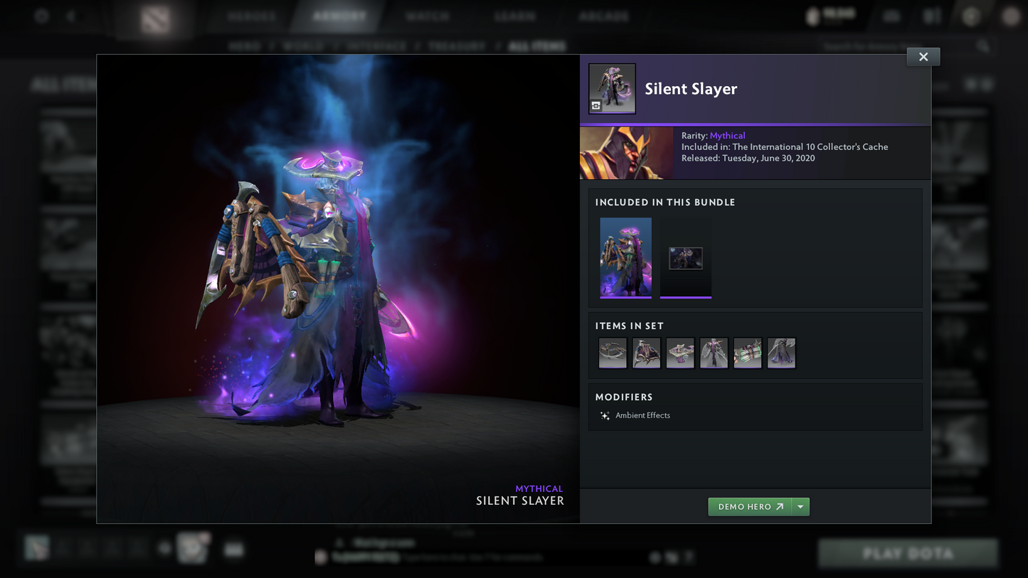 Crusader II | MMR: 1672 | Battlepass: TI10 | 4 Arcanas - Wraith King (Style 2), Windranger, Queen of Pain (Style 2 Unlocked) & Jugg | AM, Pudge Personas | Many Cache Sets | 2015 Account | 4,052 Matches Played | Complete Access