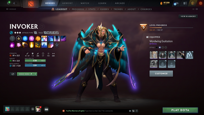 Legend III | MMR: 3409 | Behavior: 11550 | 3 Arcanas: Terrorblade, Pudge & Rubick | Anti Mage Persona | Many Rare Sets & Immortals | Mainpool | High Trophy Level | 1,421 Hours Played