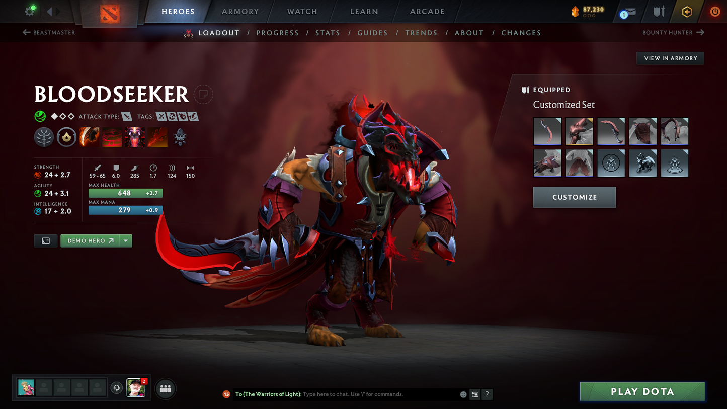 Legend III | MMR: 3409 | Behavior: 11550 | 3 Arcanas: Terrorblade, Pudge & Rubick | Anti Mage Persona | Many Rare Sets & Immortals | Mainpool | High Trophy Level | 1,421 Hours Played