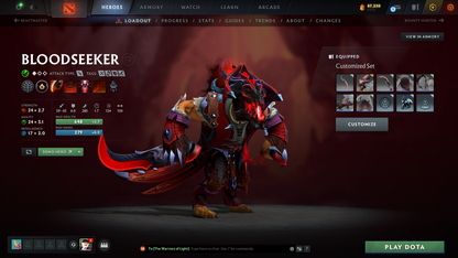 Legend III | MMR: 3409 | Behavior: 11550 | 3 Arcanas: Terrorblade, Pudge & Rubick | Anti Mage Persona | Many Rare Sets & Immortals | Mainpool | High Trophy Level | 1,421 Hours Played