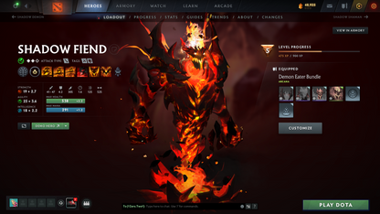 Ancient II | MMR: 3930 - Behavior: 11,139 | Arcanas: Juggernaut & Shadow Fiend | Super Rare Cache Sets & Items | 4,000+ Hours | Mainpool | Complete Access