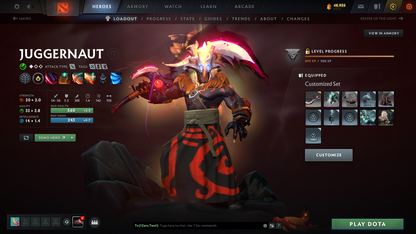 Ancient II | MMR: 3930 - Behavior: 11,139 | Arcanas: Juggernaut & Shadow Fiend | Super Rare Cache Sets & Items | 4,000+ Hours | Mainpool | Complete Access