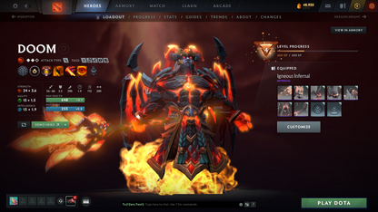 Ancient II | MMR: 3930 - Behavior: 11,139 | Arcanas: Juggernaut & Shadow Fiend | Super Rare Cache Sets & Items | 4,000+ Hours | Mainpool | Complete Access