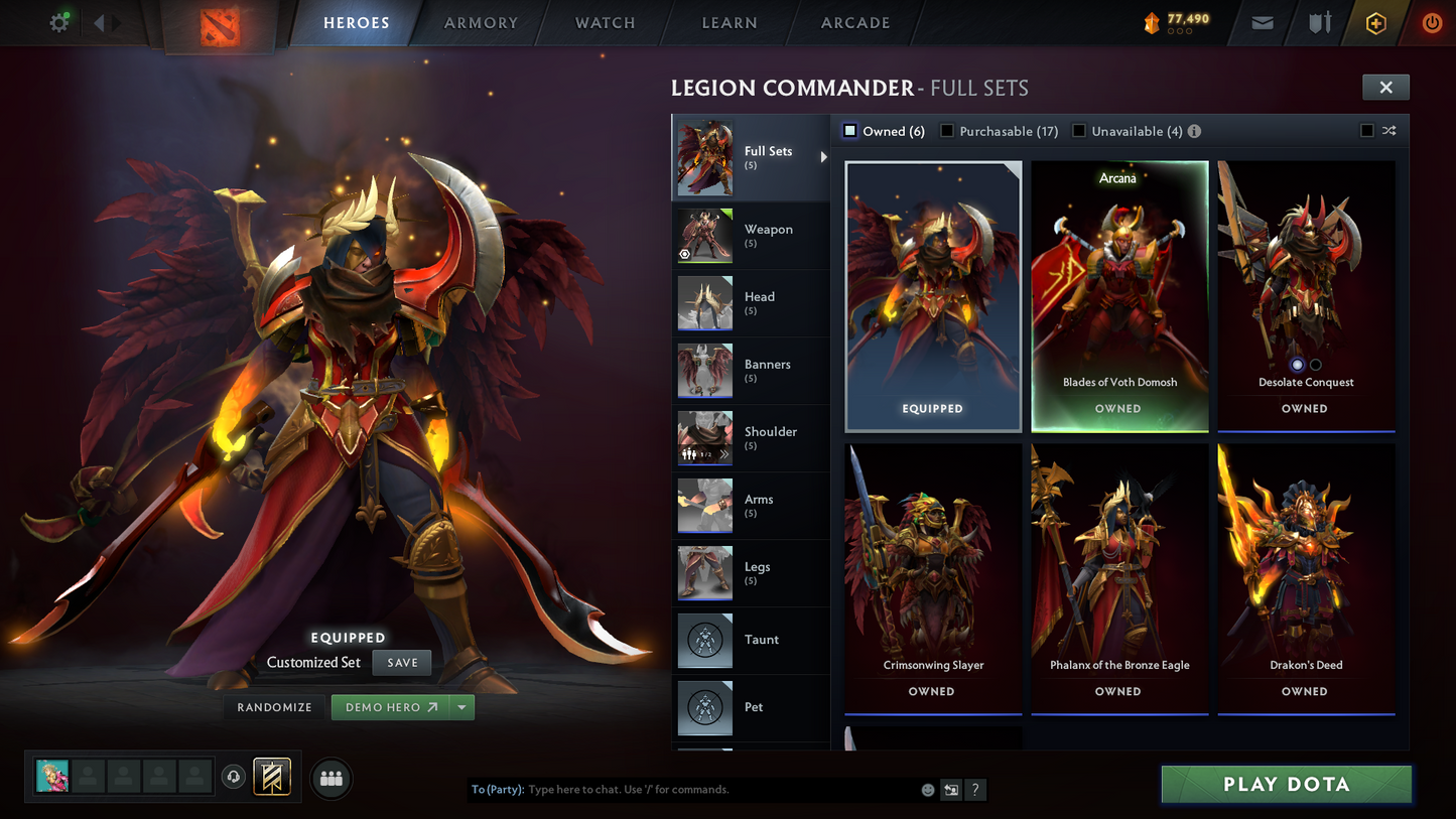 Archon III | MMR: 2577 - Behavior: 11051 | 4 Arcanas: Pudge, Legion, Rubick & Terrorblade | High Value Cache Sets & Immortals | 3000+ Hours | Mainpool | Complete Access