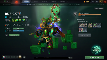 Archon III | MMR: 2577 - Behavior: 11051 | 4 Arcanas: Pudge, Legion, Rubick & Terrorblade | High Value Cache Sets & Immortals | 3000+ Hours | Mainpool | Complete Access