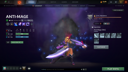 Archon III | MMR: 2577 - Behavior: 11051 | 4 Arcanas: Pudge, Legion, Rubick & Terrorblade | High Value Cache Sets & Immortals | 3000+ Hours | Mainpool | Complete Access