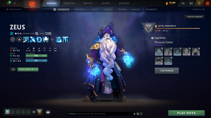 Archon III | MMR: 2577 - Behavior: 11051 | 4 Arcanas: Pudge, Legion, Rubick & Terrorblade | High Value Cache Sets & Immortals | 3000+ Hours | Mainpool | Complete Access