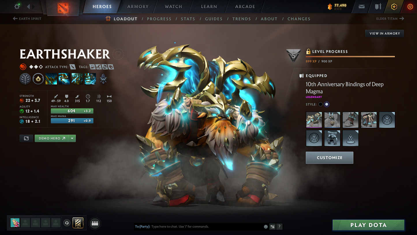 Archon III | MMR: 2577 - Behavior: 11051 | 4 Arcanas: Pudge, Legion, Rubick & Terrorblade | High Value Cache Sets & Immortals | 3000+ Hours | Mainpool | Complete Access