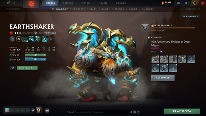 Archon III | MMR: 2577 - Behavior: 11051 | 4 Arcanas: Pudge, Legion, Rubick & Terrorblade | High Value Cache Sets & Immortals | 3000+ Hours | Mainpool | Complete Access