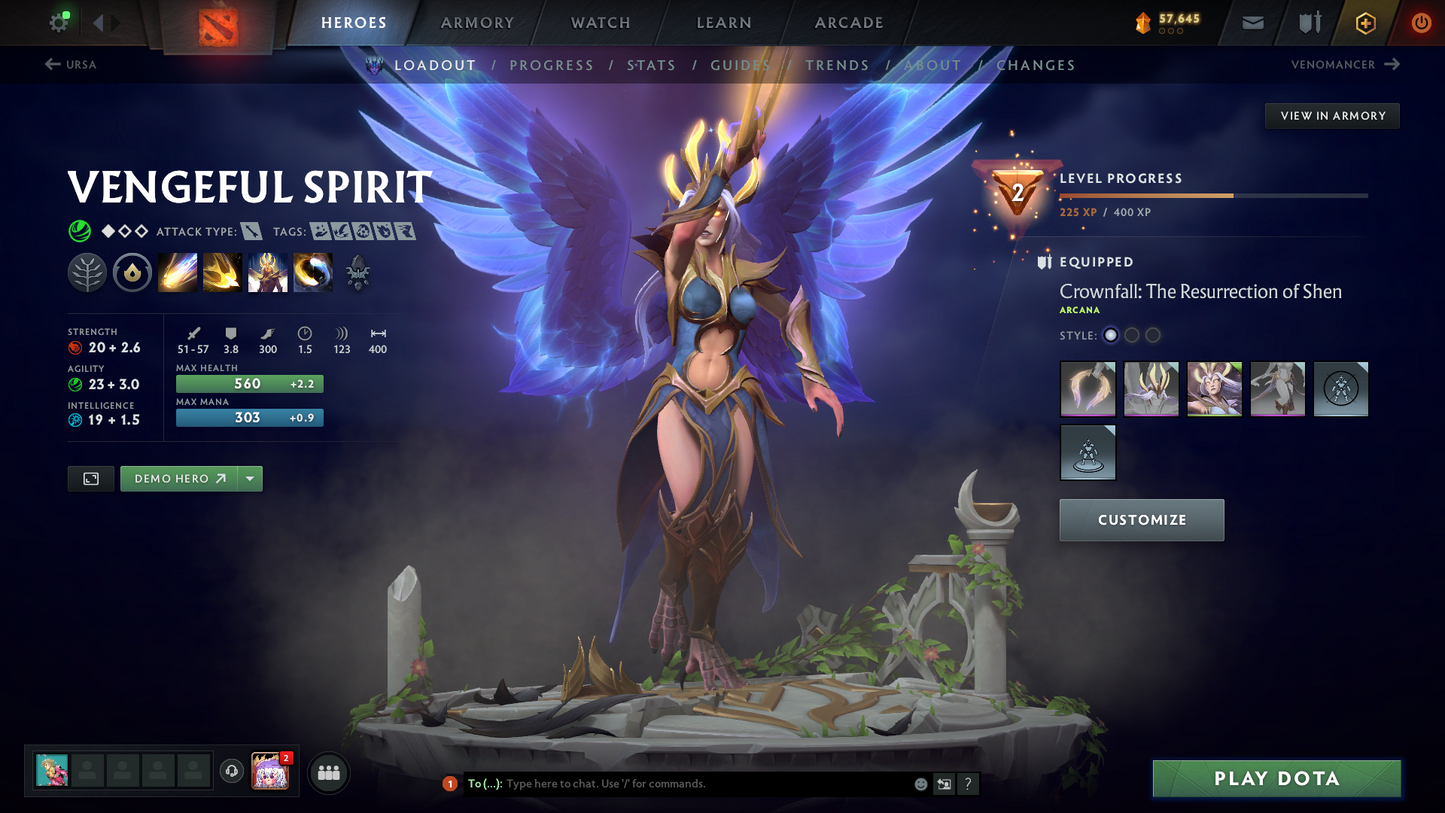 Legend IV | MMR: 3589 - Behavior: 9500 | Exclusive Arcana: Vengeful Spirit & PA | x29 MMR DD Tokens | AM Persona | Many Sets & Immortals | 3100+ Hours | Mainpool | Complete Access