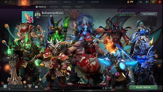 Archon I | MMR: 2502 - Behavior: 10176 | Pudge Arcana | Many Sets & Items | 1600+ Hours | Mainpool | Fast Queue | Complete Access