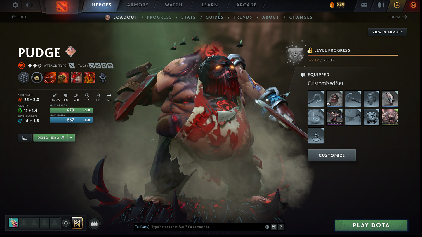 Archon I | MMR: 2502 - Behavior: 10176 | Pudge Arcana | Many Sets & Items | 1600+ Hours | Mainpool | Fast Queue | Complete Access
