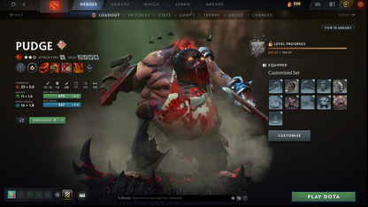 Archon I | MMR: 2502 - Behavior: 10176 | Pudge Arcana | Many Sets & Items | 1600+ Hours | Mainpool | Fast Queue | Complete Access