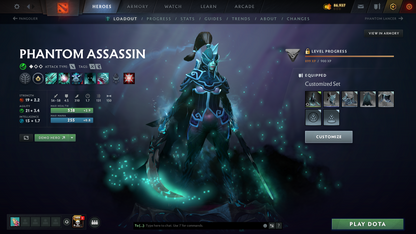 Crusader IV | MMR: 1988 | Battlepass: TI8+TI9 | Earthshaker & PA Arcanas | 3 Personas: Invoker, AM, Pudge | Lion's Green Hand | Axe & Tiny Prestige | 2 Terrains | Tons of Cache Sets | 2018 Account | Complete Access