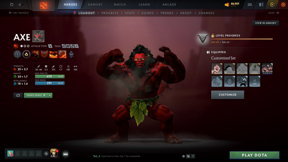 Crusader IV | MMR: 1988 | Battlepass: TI8+TI9 | Earthshaker & PA Arcanas | 3 Personas: Invoker, AM, Pudge | Lion's Green Hand | Axe & Tiny Prestige | 2 Terrains | Tons of Cache Sets | 2018 Account | Complete Access
