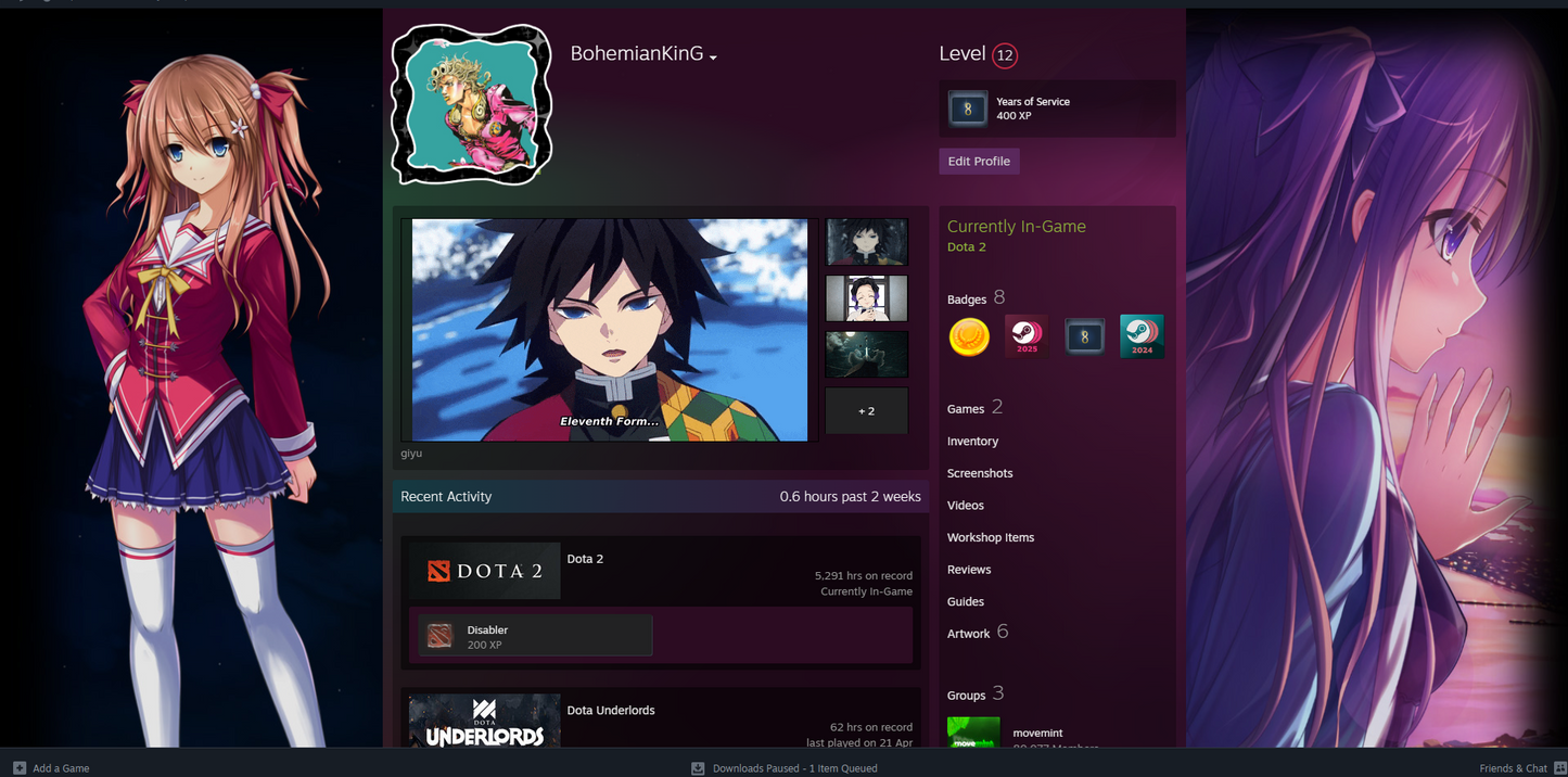 Immortal | MMR: 5988 - Behavior: 10241 | Arcanas: Juggernaut & Phantom Assassin | AM Persona | Super Rare Cache Sets & Items| Golden Immortals | 5,000+ Hours | Mainpool | Complete Access