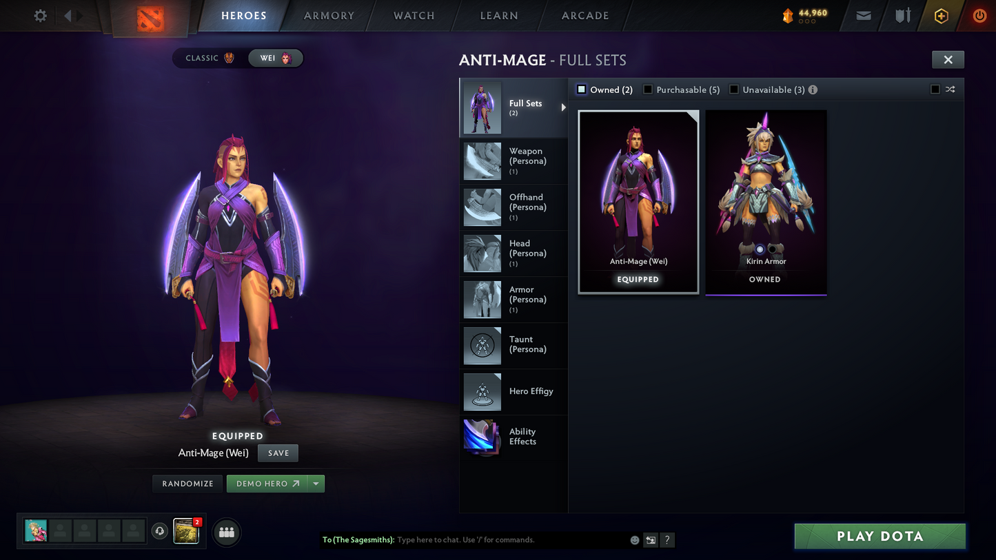 Archon IV | MMR: 2789 | Behavior: 12000 | Juggernaut Arcana | AM Persona | Latest Event Sets | Many Items | Fast Queue