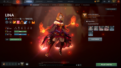 Crusader I | MMR: 1460 - Behavior: 10582 | x141 MMR DD TOKENS | 3 Arcanas: SF, Pudge & Jugg | Stacked With Immortals & Sets | 2200+ Matches | Mainpool | Fast Queue