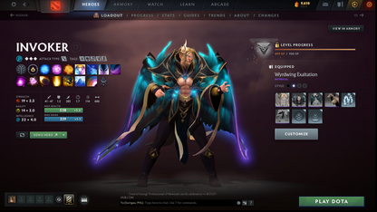 Crusader I | MMR: 1460 - Behavior: 10582 | x141 MMR DD TOKENS | 3 Arcanas: SF, Pudge & Jugg | Stacked With Immortals & Sets | 2200+ Matches | Mainpool | Fast Queue