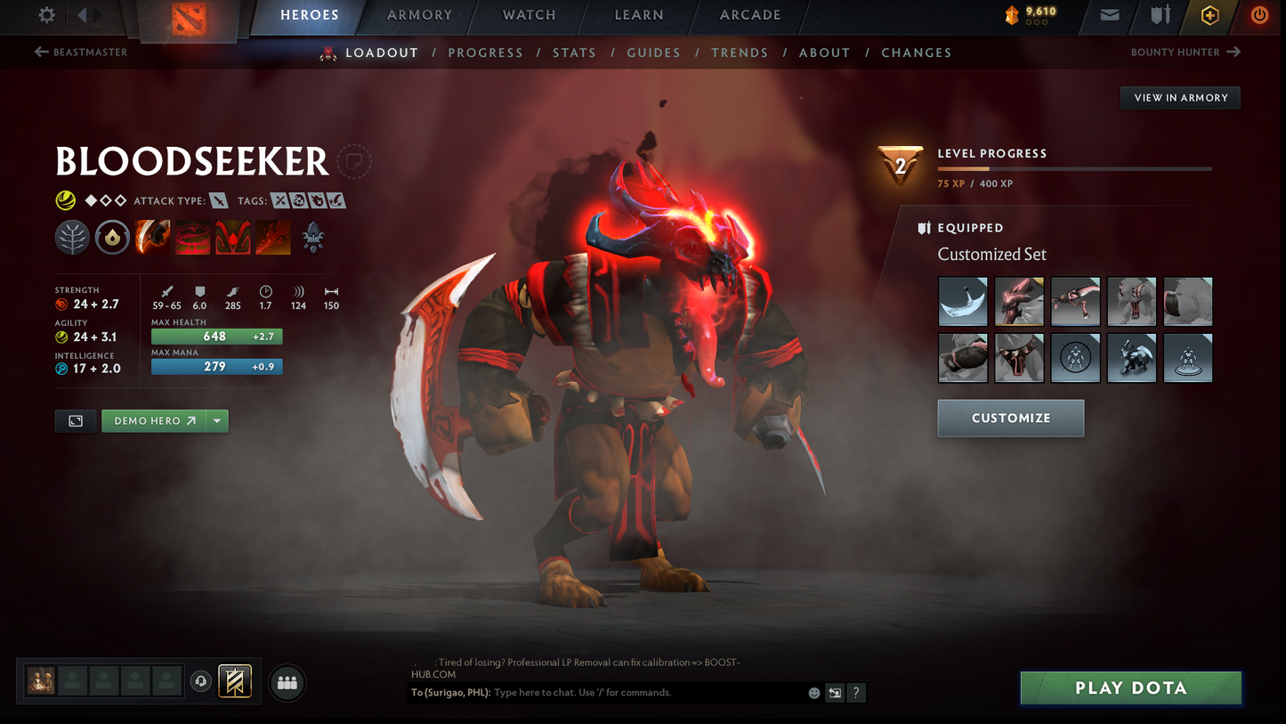 Crusader I | MMR: 1460 - Behavior: 10582 | x141 MMR DD TOKENS | 3 Arcanas: SF, Pudge & Jugg | Stacked With Immortals & Sets | 2200+ Matches | Mainpool | Fast Queue