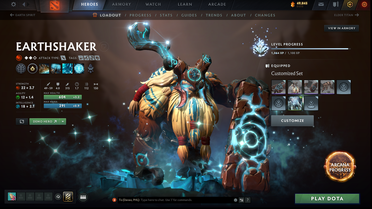 Legend I | MMR: 3027 | Battlepass: TI9 | Earthshaker Arcana | 5 Personas: PA, CM, Invoker, AM & Pudge | Axe & Tiny Prestige | Overgrown Empire Terrain | Tons of Cache Sets | 2014 Account | Complete Access