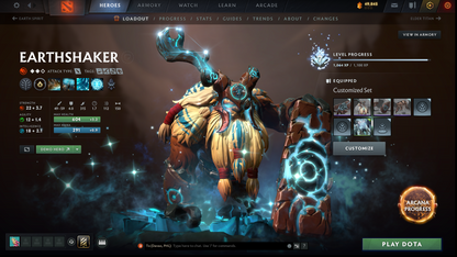 Legend I | MMR: 3027 | Battlepass: TI9 | Earthshaker Arcana | 5 Personas: PA, CM, Invoker, AM & Pudge | Axe & Tiny Prestige | Overgrown Empire Terrain | Tons of Cache Sets | 2014 Account | Complete Access