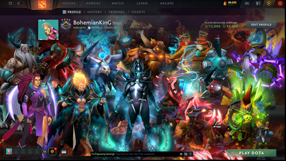 Guardian IV | MMR: 1219 - Behavior: 12000 | Phantom Assassin Arcana | AM Persona | 30+ Expensive Immortals | Stacked with Sets & Items | Mainpool | Fast Queue