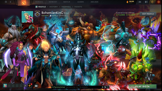 Guardian IV | MMR: 1219 - Behavior: 12000 | Phantom Assassin Arcana | AM Persona | 30+ Expensive Immortals | Stacked with Sets & Items | Mainpool | Fast Queue