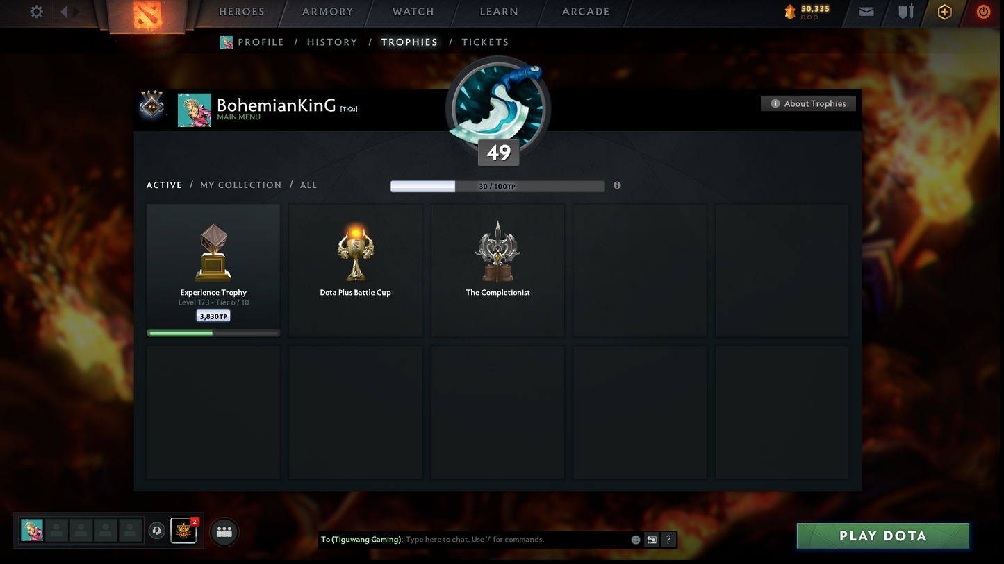 Guardian IV | MMR: 1219 - Behavior: 12000 | Phantom Assassin Arcana | AM Persona | 30+ Expensive Immortals | Stacked with Sets & Items | Mainpool | Fast Queue