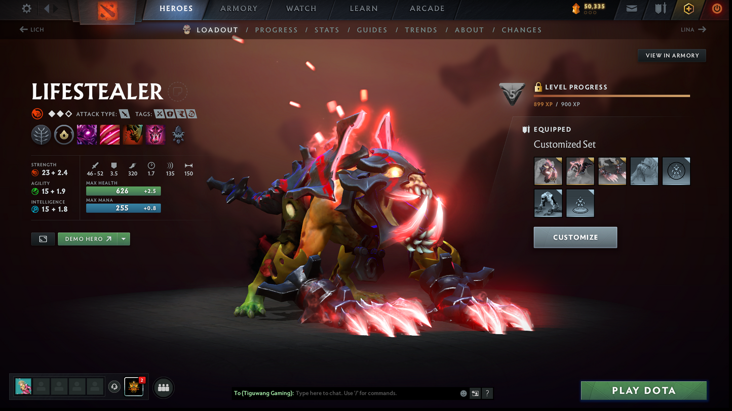 Guardian IV | MMR: 1219 - Behavior: 12000 | Phantom Assassin Arcana | AM Persona | 30+ Expensive Immortals | Stacked with Sets & Items | Mainpool | Fast Queue