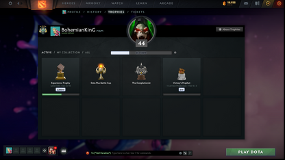 Archon IV | MMR: 2850 - Behavior: 11708 | 2 Arcanas: Juggernaut & Rubick | Mirana & CM Personas | Stacked with Rare Cache Sets & Items | Steam Lvl 42 | 1300+ Games | Mainpool | Fast Queue